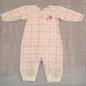 PINK AND CREAM PLAID SLEEPER